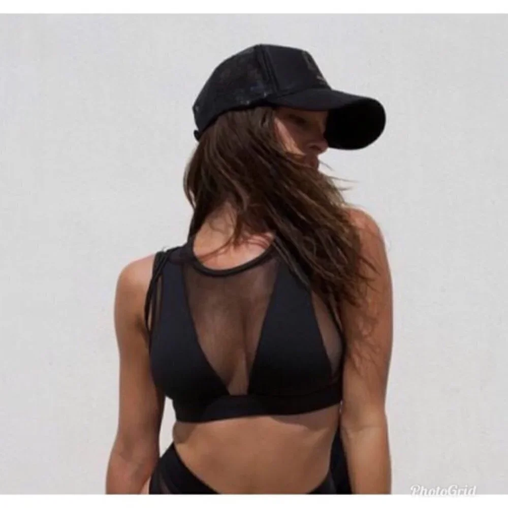 💕MINIMALE ANIMALE💕 The Firebird Mesh Trucker Hat Black/Gold One Size NWT